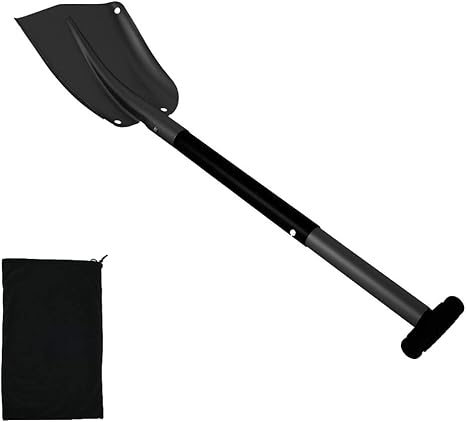 Amazon スコップ 雪かき 折りたたみ 軽量 アルミ合金 スノーショベル 除雪スコップ 携帯スコップ 車載スコップ スノーダンプ 軽量 組み立て式 長さ調整可能 最長 cm 泥取り 災害対策 車用雪かきスコップ 専用収納バッグ付き ブラック スノーダンプ ラッセル
