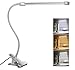 10W LED Clip on Light, Desk Lamps with 3 Modes & 2M USB Cable 10 Levels Dimmer Clamp Lamp (Silver)