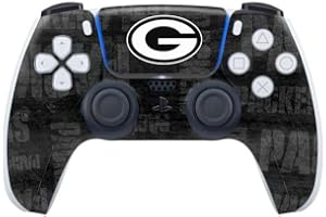 Skinit Decal Gaming Skin Compatible with PS5 Controller - Officially Licensed NFL Green Bay Packers Black & White Design
