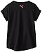 PUMA Big Girls' Geo Cat Cuffed Tee