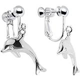 Dolphin Clip on Earrings