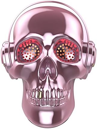 TOPROAD Cool Skull Wireless Speaker SADAN LED Wireless Super Bass Stereo Sound Cool Skull artwork speaker with Wonderful Eyes Light for Party/Office/Business/Bedroom/Outdoor