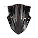 Neverland Double Bubble Windshield WindScreen for Kawasaki Ninja 300 EX300 2013 2014 2015 Black