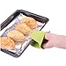 Oven Mitts 2pcs Silicone Heat Insulation Silicone Oven Gloves Cooking Mitts Pinch Grips Kitchen Heat Resistant Gloves, (Green)