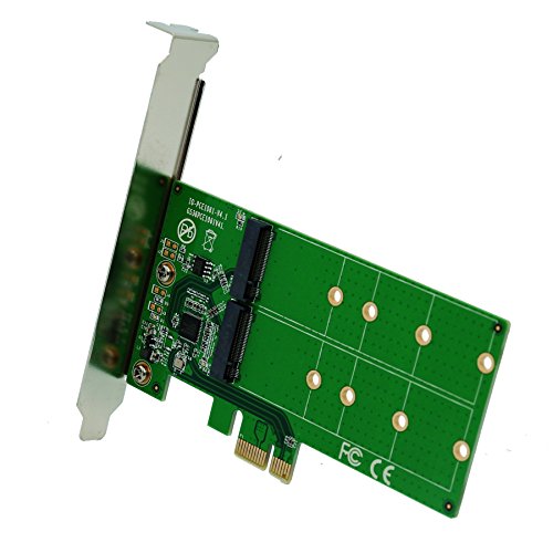 2 Port M.2 SSD to PCI-e x1 adapter B or B+M key (SI-PEX40115)