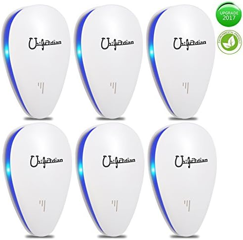 Ultrasonic Pest Repeller Plug in Pest Control for Insects Indoor Pest Repellent Effective for Mosquito, Spider, Bed Bugs, Cockroach, Mouse, Flea and Fly Environment-friendly (6 Pack )