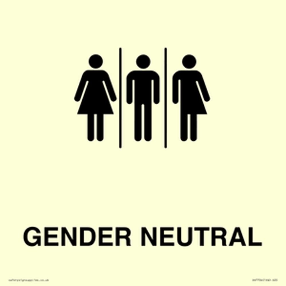 Female, Male and Non-gender specific Sign - 200x200mm - S20