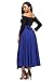 Asvivid Women's Elastic Waist Full Ankle Length A-Line Flared Swing Skater Skirts Large Blue