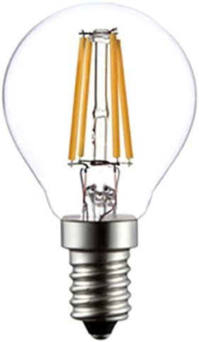 ONDENN LED Filament Lamp G45 E14 4W 400LM 2700K Warm White 110V Replacement for 60Watt Classic Light Bulb