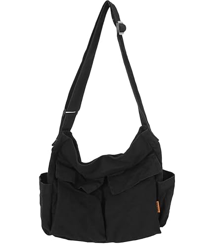 Amazon.com: Women Men Canvas Messenger Bag Large Tote Bag with