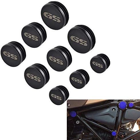 Win By - 9pcs Frame Hole Caps Cover Plug Set for BMW R1200GS R 1200 GS R1200 GS Adventure 2017 2018 R1250 GS R1250GS 2018 2019