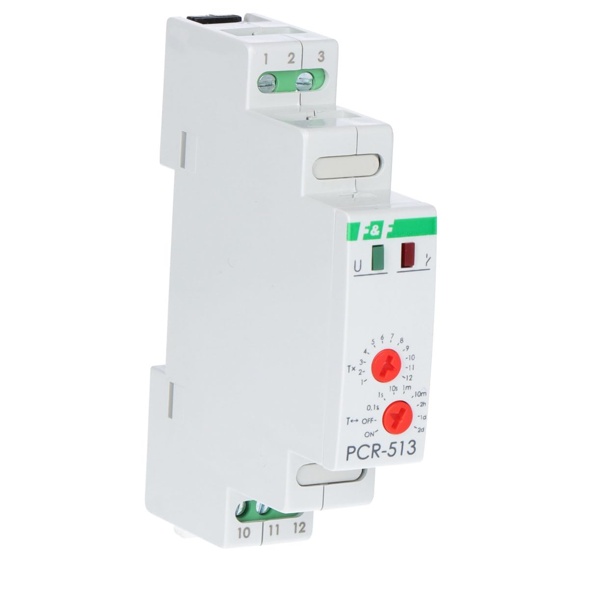 Time Relay 1P 10A 0.1sec-576h 24V AC/DC Delayed Connection PCR-513-24V f&f 5908312595588