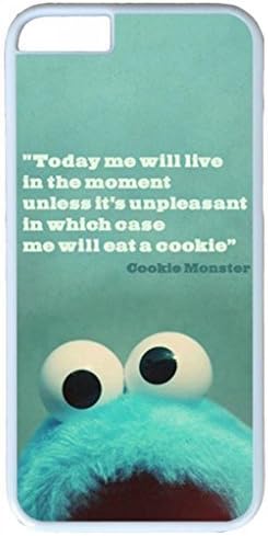 E-luckiycase PC Hard Shell Cookie Monster with White Edges Skin for Iphone 6 Plus (5.5Inch) Case