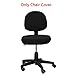Loghot Comfortable Soft Chair Covers Split Computer Office Desk Slipcovers Stretch Rotating Polyester Spandex Chair Pads Covers (Black)