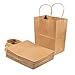 Juvale Kraft Gift Bags with Handles for Party Favors, Shopping, Retail (Medium, 24 Pack) - Brown Paper Bag With Handles Bulk