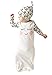 Newborn Baby Girls Sleepy Eyes+Rosy Cheeks Gown Hat Sleepwear Sleeping Bags 0-3 Months(Tag 70) (White)