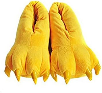 Slippers Shoes Unisex Animal Unicorn Foot Warmers Cotton Padded Shoes Adult / kids (M, Black) (M, Yellow)