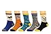 Deer Mum Boy's Funny Car Novelty Cotton Crew Socks (5 Pairs) (3y-6y)