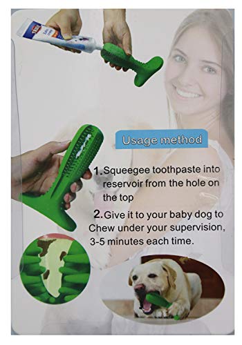 Adusa Dog Chew Cleaning Toothbrush - Safe, Non-Toxic & Long-Lasting Pet Brushing Stick Chew Toy - Dog Toothbrush Stick Toothpaste Effective Teeth Oral Care Cleaning Massager (Small and Medium Dogs) - Thumbnail 3