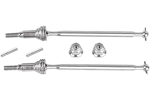 LÆGENDARY 1:16 Scale RC Cars Replacement Parts for Sonic Truck: Metal Front CVD Shaft Set - Part Number SN-WJ03A - 6 Pieces