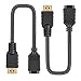 LANMU HDMI Extender, HDMI Extension Cable Male to Female 18Gbps High Speed 4K Extender Cord Adapter Compatible with Roku/Fire TV Stick,Chromecast, PS4/PS5,Nintendo Switch (1FT, 2Pack)