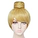 JoneTing Yellow Blonde Wig【 +Wig Cap】 Short Golden Wig for Women Cospaly Wig Women Short Straight Golden Costume Wig for Halloween Party Peluca Rubia Amarilla Princess Wig for Christmas