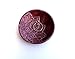 Plum Ring Dish - Handmade Jewelry Holder stamped with geometric pattern and glazed in deep purple / merlot. Bohemian style trinket dish