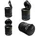 Giveumore LED Cigarette Ashtray Holder Car Auto Portable Smokeless Cup Holder Black
