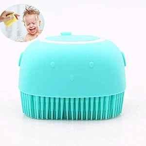 Silicone Body Brush,Nifogo 2 IN 1 Soft Shower Brush Bath Body Scrubber with Shower Gel Dispenser,Wash Exfoliating Shower…