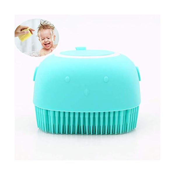 Silicone Body Brush,Nifogo 2 IN 1 Soft Shower Brush Bath Body Scrubber with Shower Gel Dispenser,Wash Exfoliating Shower…