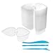 BSTYU Slime Storage Container - 24 Pack Heart-Shaped Slime Slime Box Tank with Lids - Leak-Proof Transparent Plastic Foam Ball Slime Storage Containers