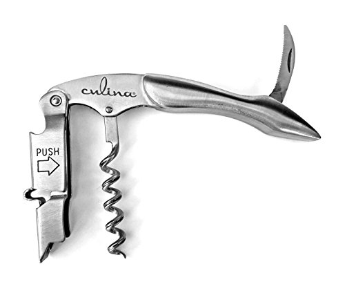 Culina Corkscrew, Stainless Steel Double Lever Waiter's Knife