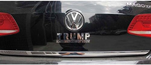 Donald Trump Bumper Stickers Shiny Metal Sticker Donald Trump Make America Great Again for Notebooks Cars Windows Macbook Stickers Trump Decal [BIG]
