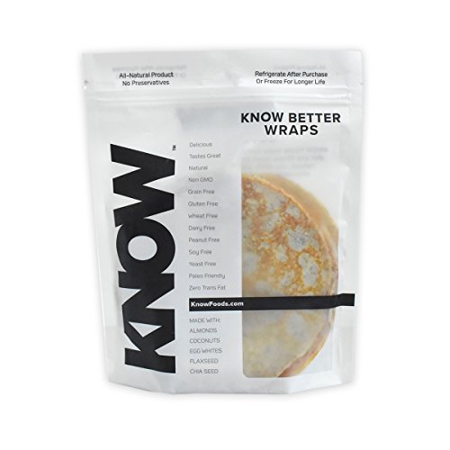 KNOW Foods Gluten Free Wraps, Low Carb - 8 Count