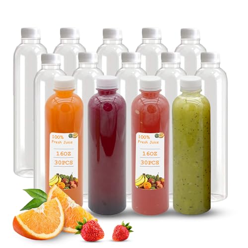 100ml 200ml Empty Plastic Juice Reusable Water Bottles With Caps Drink Containers With Tamper Evident Lids - View #3