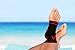 ATHLEDICT Ankle Brace Compression Sock Sleeve with Support Wrap - Relieve Pain and Speeds Up Recovery from Plantar Fasciitis and Ligament or Joint Injuries (Black/Red, S)