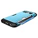 Spigen Slim Armor CS Galaxy S6 Case with Slim Dual Layer Wallet Design and Card Slot Holder for Galaxy S6 2015 - Blue Topaz