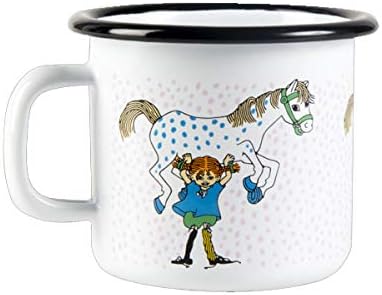 Emaille-Tasse mit Pippi Langstrumpf
