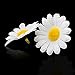 Topixdeals 100x Gerbera Daisy Flowers Heads for DIY Wedding Party (Yellow with White)