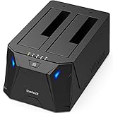 Inateck USB 3.0 to SATA I/II/III Dual Bay External Hard Drive Docking Station for 2.5 or 3.5 HDD, SSD, Up to Support 10TB, with Hard Drive Duplicator/Offline Cloner Function, FD2005