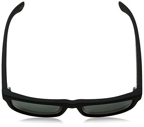 Spy Optic Discord Polarized Flat Sunglasses, Soft Matte Black/Happy Gray/Green Polar, 57 mm