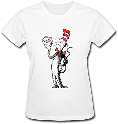 Attmye Women's Dr Seuss Cat In The Hat T shirts