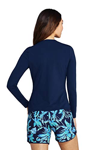 Lands' End Rash Guard for Women | Long Sleeve Rash Guard Women's Swim Tees - Thumbnail 2