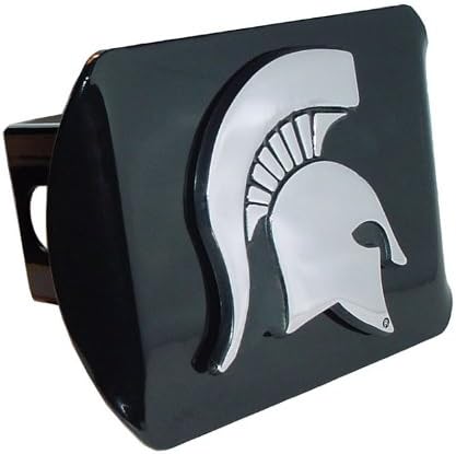 Michigan State Spartan Head Black Hitch Cover Amazon De Auto