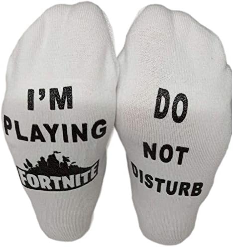 Unisex Mens Womens Socks Do Not Disturb I'm Playing Funny Ankle Sock Novelty Stocking