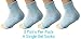 KidSole RX Gel Sports Sock for Kids with heel sensitivity from Severs Disease, Plantar Fasciitis. US Kid's Sizes 2-7 (Blue)