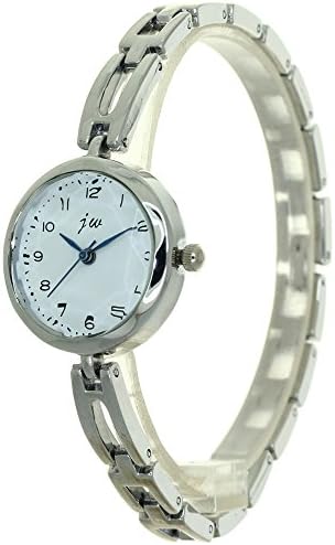 TimeMaxWomen's Mini Watch Silver Stainless Steel Ladies Girls Bangle Cuff Band Casual Fashion Dress Students Wristwatch