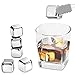 Stainless Steel Ice Cubes, RIVERSONG Whiskey Stones Reusable Ice Cubes Chilling Stones Rocks for Wine, Beer, Beverage- FDA approved (Set of 8)