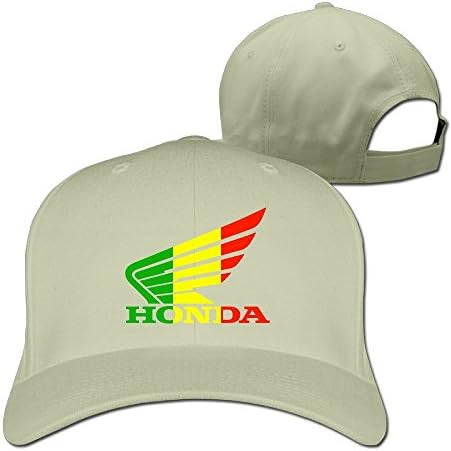 YUVIA For Men Women Baseball-caps Cricket Cap Honda Motorrad Logo Hat Caps Natural