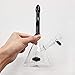 Adam Dual Water Percolator Decorate Glass Bottles at Home, 11 inch Pipe Glow in The Dark Hand-Made Glass Crafts - Easy to Grip and with Ice Shelf